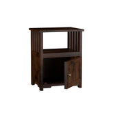 Trinity Solid Sheesham Wood Bedside Table (Walnut Finish)